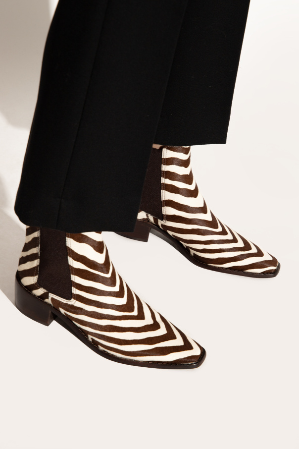 Tory Burch Ankle boots with animal motif