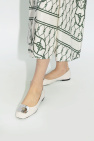 Tory Burch WHITE ‘Georgia’ leather ballet flats