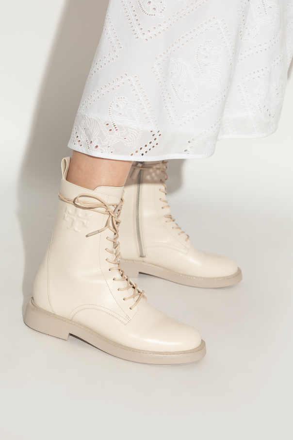 Tory Burch Leather boots with logo