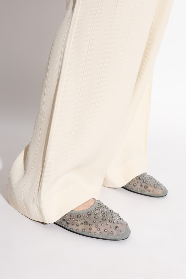 Tory Burch Bailarinas con cristales brillantes