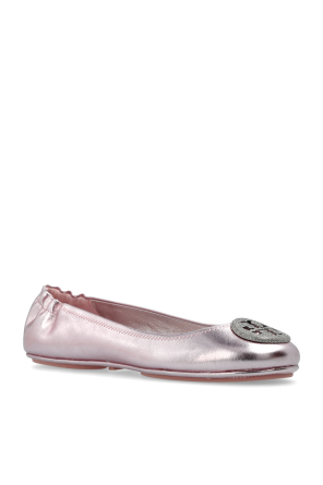 Tory Burch Ballet flats with logo-shaped appliqué