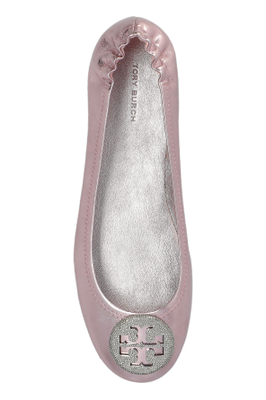 Tory Burch Ballet flats with logo-shaped appliqué