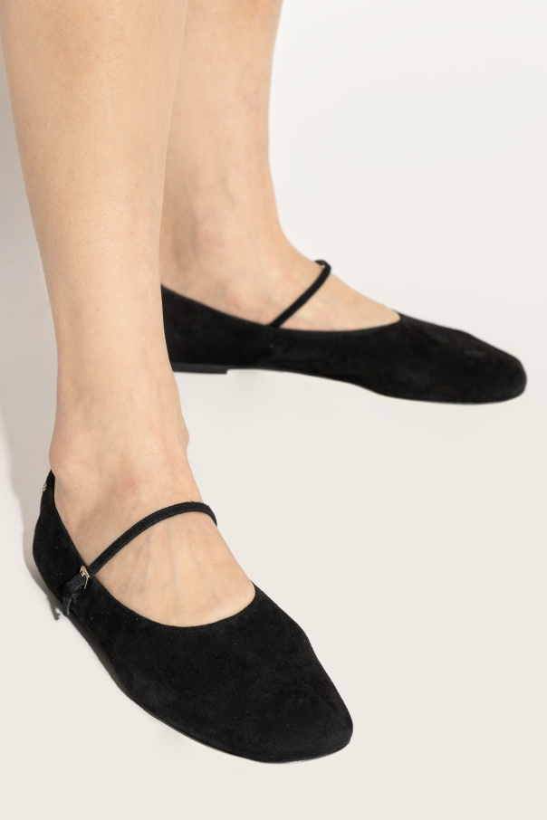 Tory Burch Zamszowe baleriny `Mary Jane`