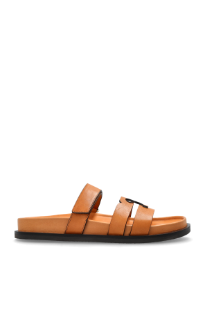 Leather slides Ines