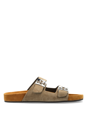 Suede slides "Mellow"