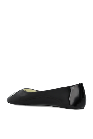 Tory Burch Bailarinas de cuero con logo