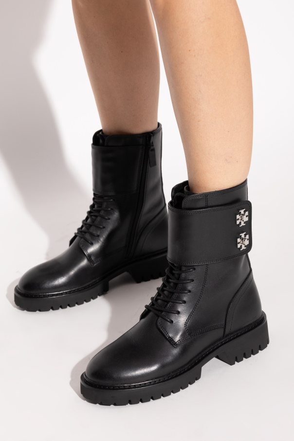 Tory Burch Botines de cuero `Turnlock’