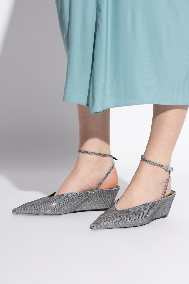 Tory Burch "Pave" wedge shoes