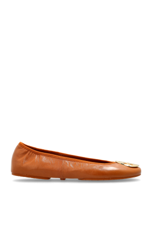 Leather ballet flats