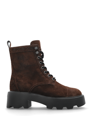 Leather heeled ankle boots `T Monogram Lug`