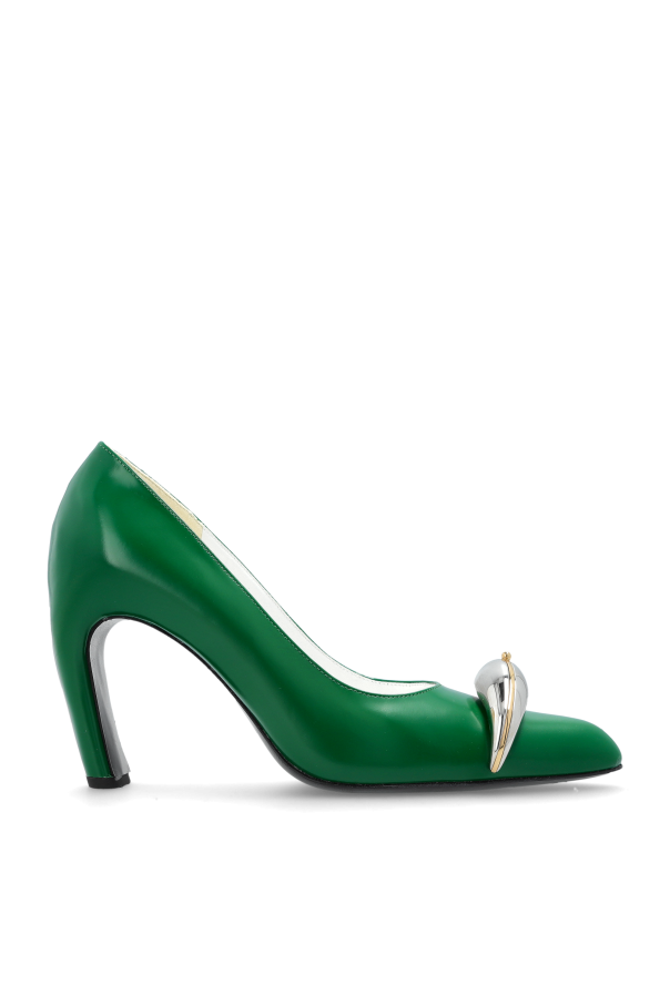 Leather heeled shoes 