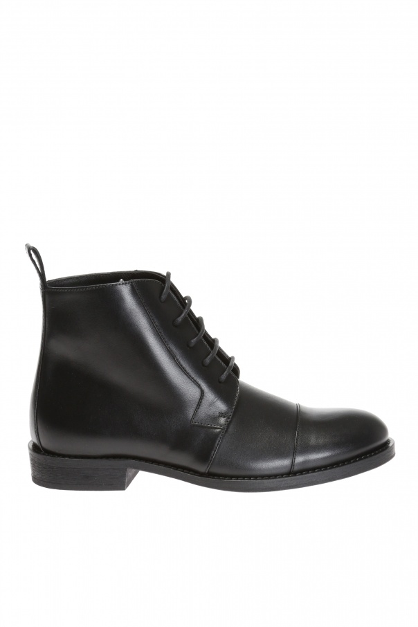 ann demeulemeester lace up ankle boots