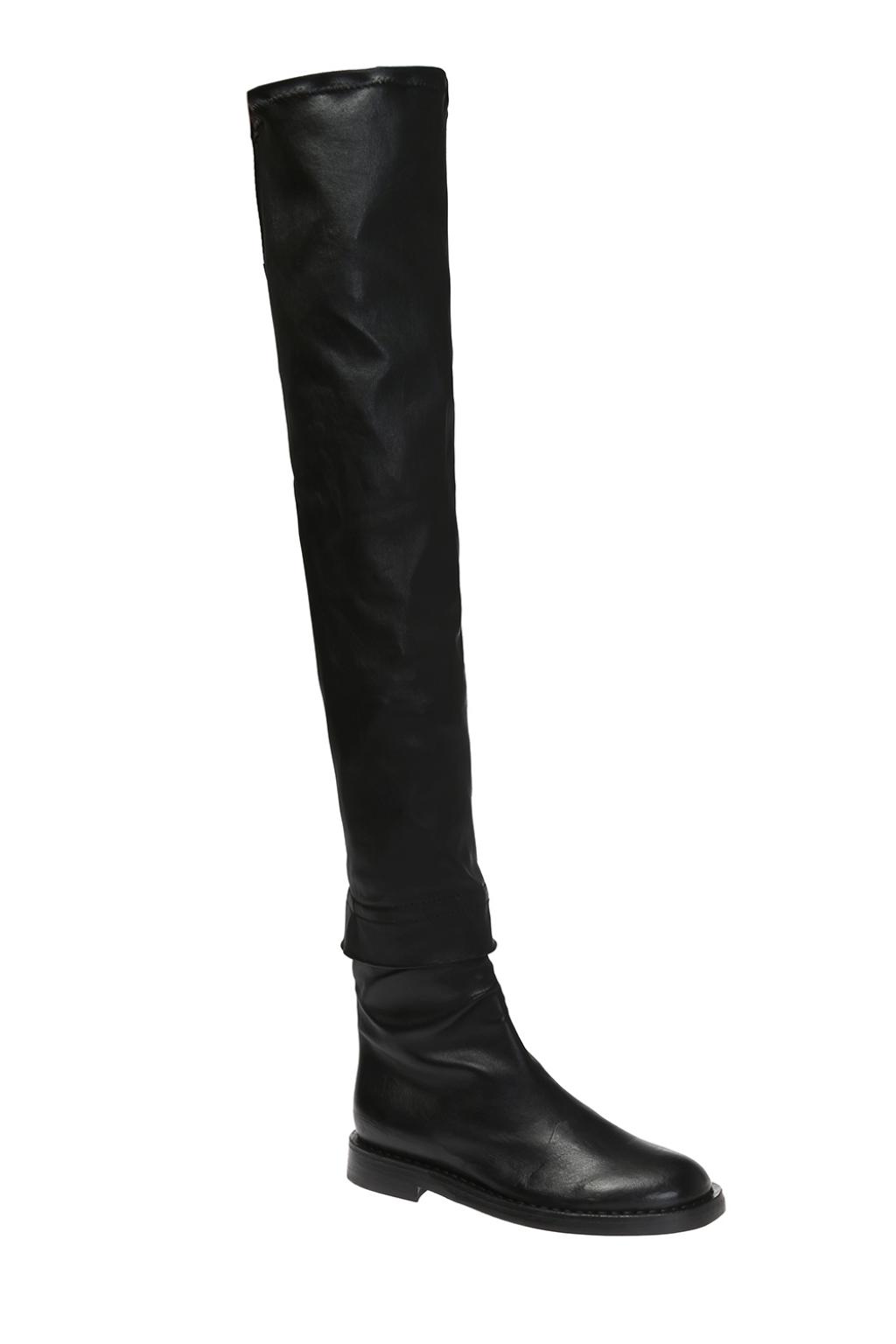 ann demeulemeester thigh high boots