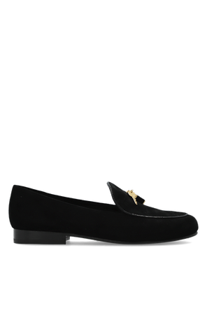 ‘Lock Smoking’ suede loafers