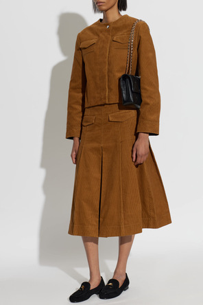 Tory Burch ‘Lock Smoking’ suede loafers