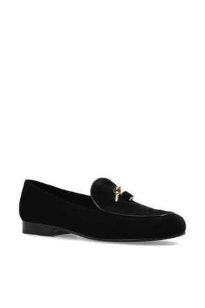 Tory Burch ‘Lock Smoking’ suede loafers