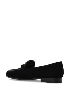 Tory Burch ‘Lock Smoking’ suede loafers