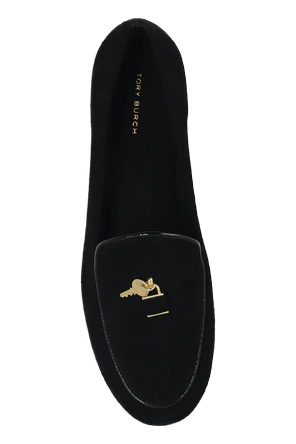 Tory Burch ‘Lock Smoking’ suede loafers
