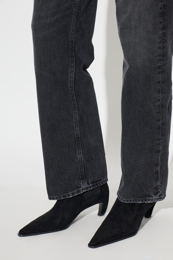 Tory Burch ‘Romy’ suede heeled ankle boots