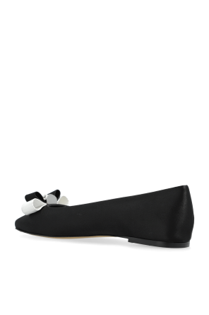 Casadei Satin-Ballerinas mit Applikation