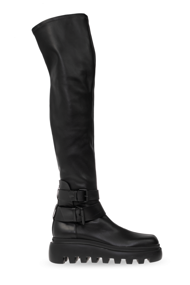 Vic Matie knee high boots stokton blk88 vitello nero