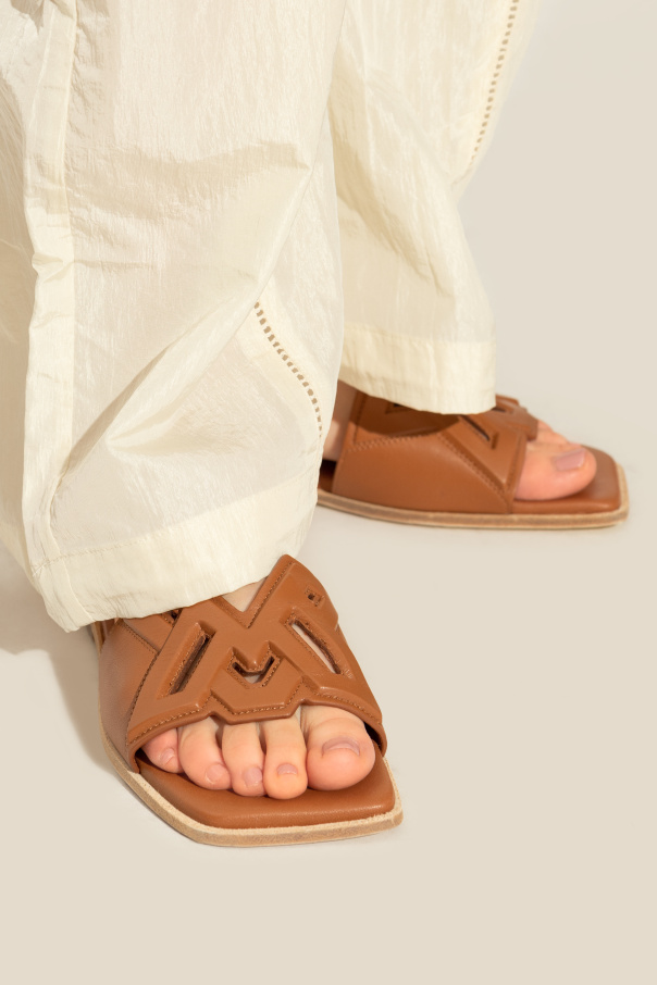 Vic Matie Leather slides