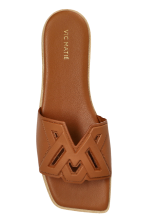 Vic Matie Leather slides