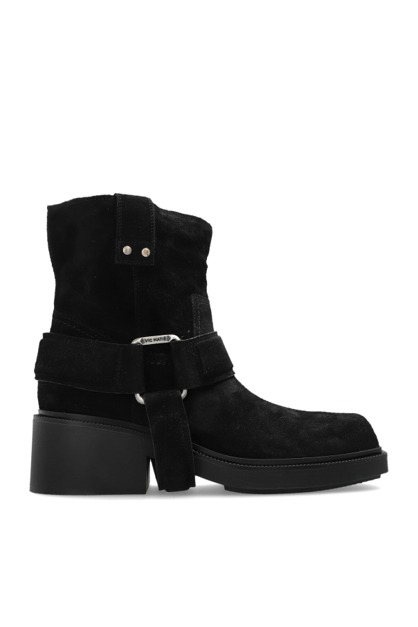 Suede ankle boots with heel od Vic Matie