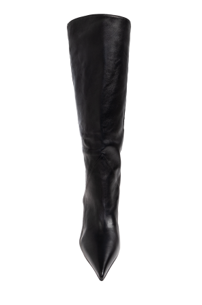 Vic Matie Skórzane kozaki na koturnie