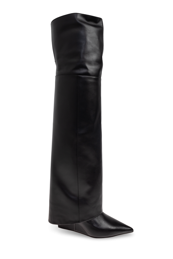 Leather over-the-knee boots od Vic Matie