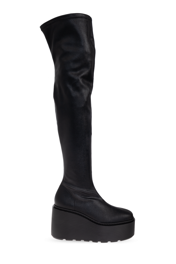 Leather wedge-heeled boots od Vic Matie