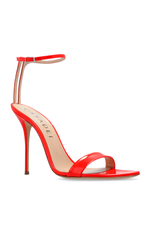 Casadei ‘Scarlet Tiffany’ glossy heeled sandals