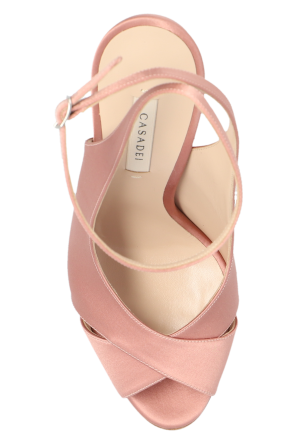 Casadei ‘Flora Jolly’ satin platform sandals