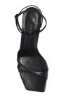 Casadei BLACK Heeled sandals in leather