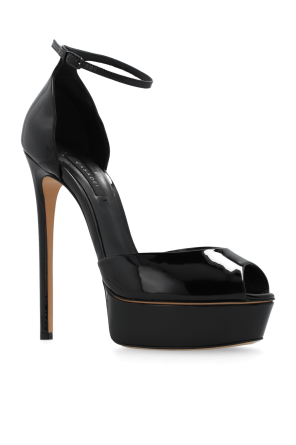 Casadei ‘Flora’ glossy pronador sandals