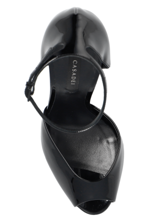 Casadei ‘Flora’ glossy platform sandals