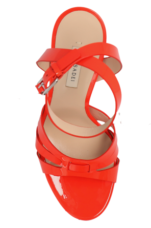 Casadei ‘Tiffany’ patent heeled sandals