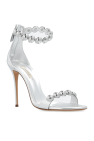 Casadei SILVER High Heels Sandals 'Tropicana Julia'