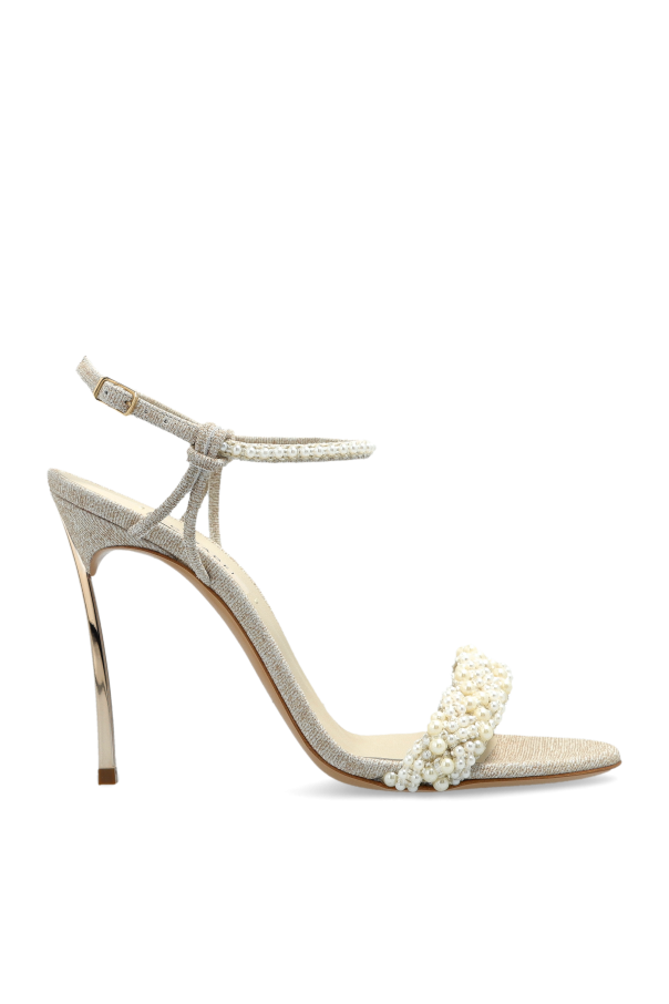 Casadei Heeled sandals with pearl applications