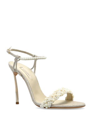 Casadei Heeled sandals with pearl applications