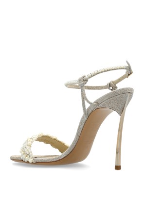 Casadei Heeled sandals with pearl applications