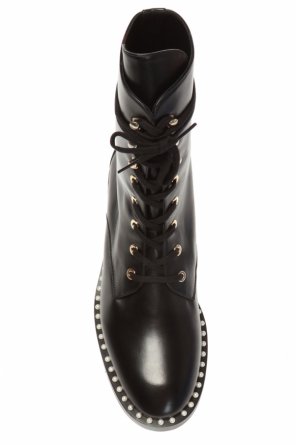 Stuart Weitzman ‘Sondra’ lace-up heeled ankle boots