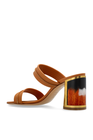 Casadei Leather heeled mules Big Horn