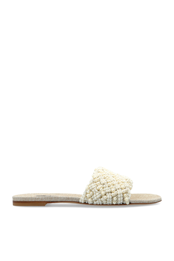 Casadei Slides with pearl embellishments