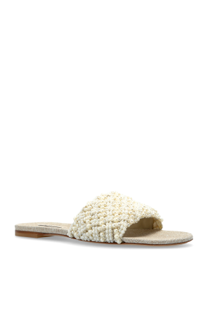 Casadei Slides with pearl embellishments