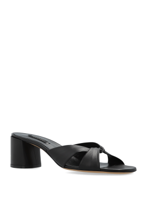 Casadei Zapatillas de cuero con tacón