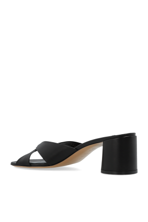 Casadei Zapatillas de cuero con tacón