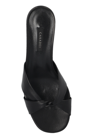 Casadei Zapatillas de cuero con tacón