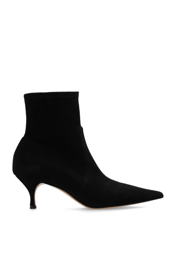Suede heeled ankle boots od Casadei