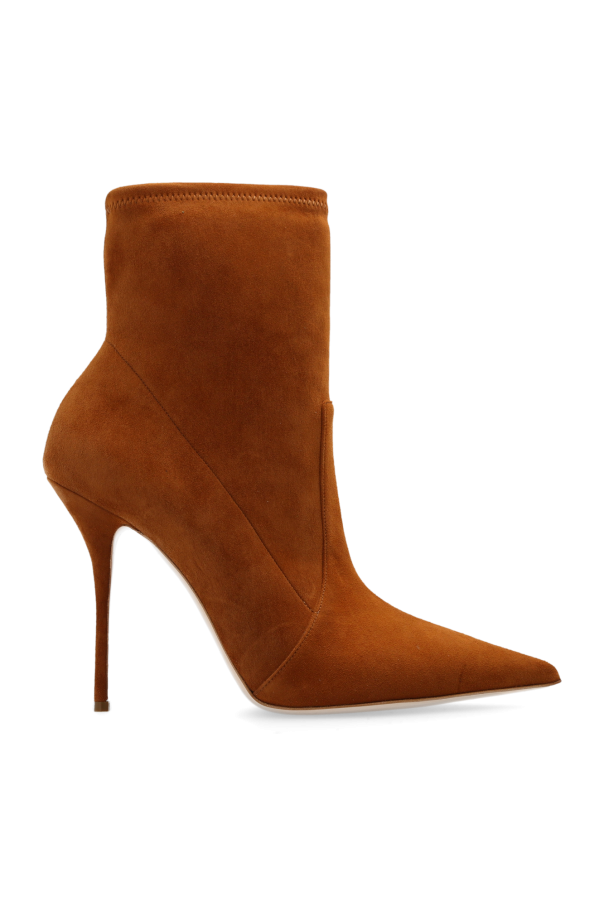 Casadei Suede heeled ankle boots
